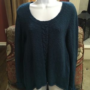 GUC Teal CAbi HiLo sweater size Medium